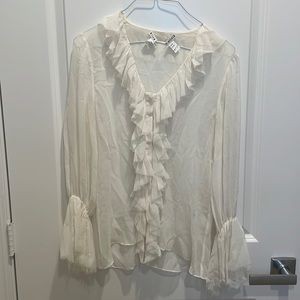 Alice and Olivia white top
